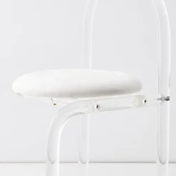 Fashion GigiandTom Arch Lucite Accent Chair White