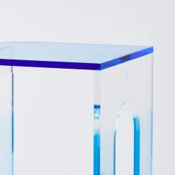 Cheap GigiandTom Arched Acrylic Side Table Blue