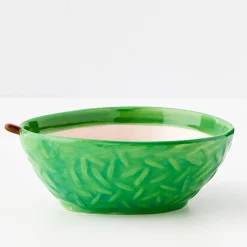 Flash Sale GigiandTom Avocado Ceramic Bowl Green