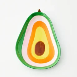 Best Sale GigiandTom Avocado Ceramic Plate Green