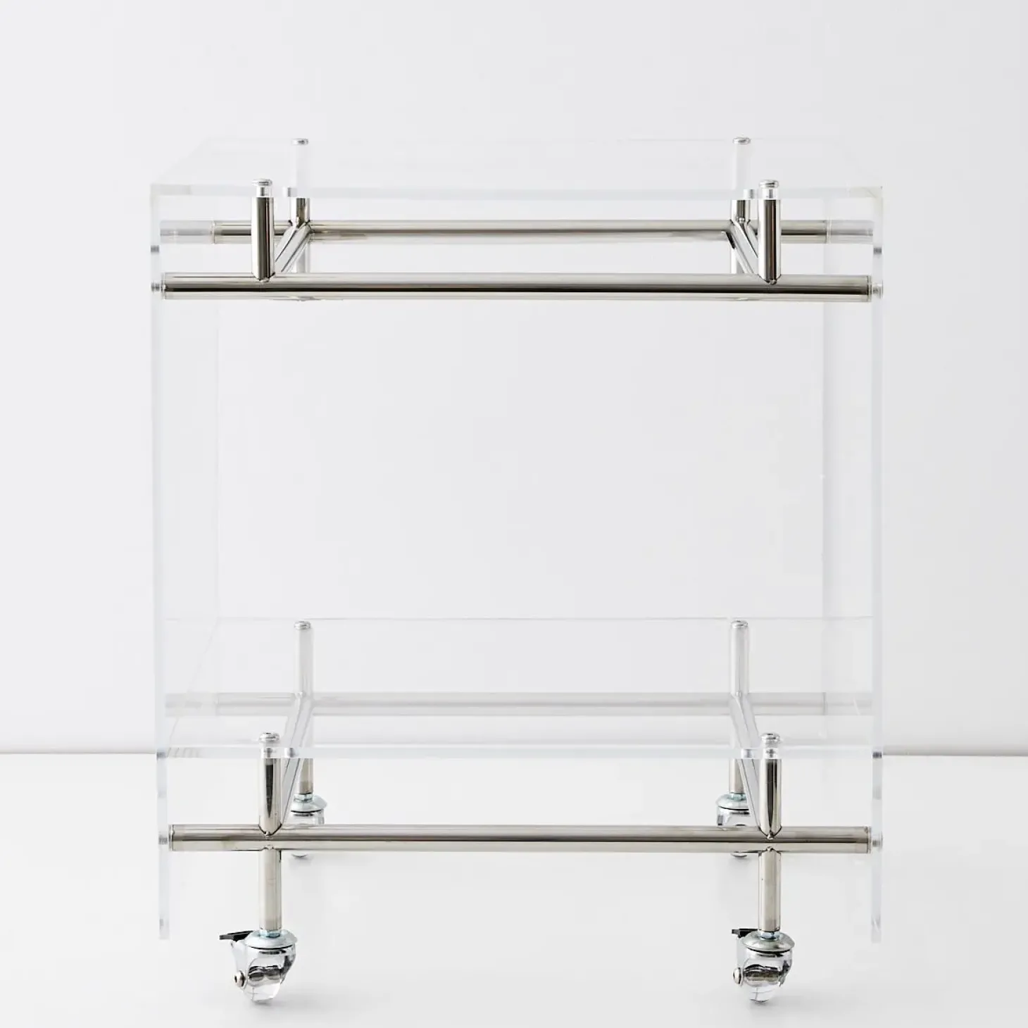 Online GigiandTom Bauhaus Acrylic Bar Cart Silver