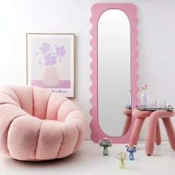 Fashion GigiandTom Berber Stool Boucle Pink