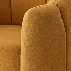 Clearance GigiandTom Bloom Boucle Accent Chair Mustard