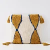 Hot GigiandTom Boho Cotton Cushion With Insert Nude/Beige