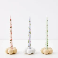 Fashion GigiandTom Bouquet Soy Taper Candle 4 Pack Pink