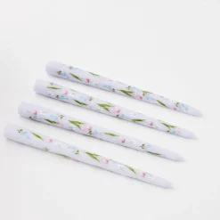 Outlet GigiandTom Bouquet Soy Taper Candle 4 Pack Lilac