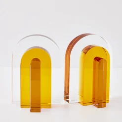 Best Sale GigiandTom Bow Crystal Bookends Amber Purple
