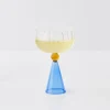 Fashion GigiandTom Champagne Cocktail Glass Clear/Navy