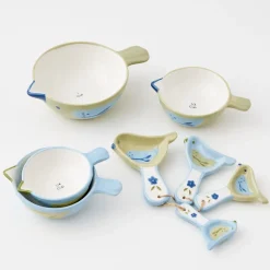 New GigiandTom Chickadee Ceramic Measuring Cups