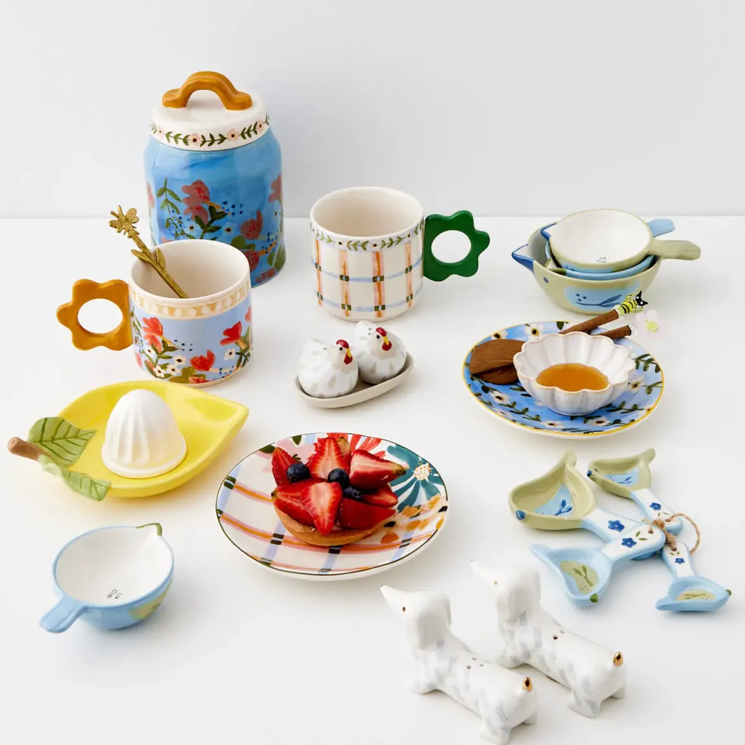 New GigiandTom Chickadee Ceramic Measuring Cups