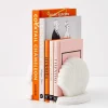 Flash Sale GigiandTom Clam Marble Bookends White