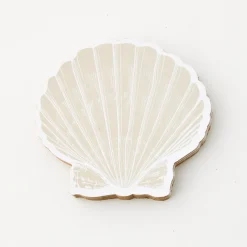 Hot GigiandTom Clam Shell Coaster Set Of 4 Natural