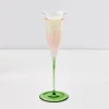 Flash Sale GigiandTom Coloured Bloom Champagne Glass Pink