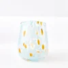 Online GigiandTom Dotted Glass Tumbler Blue/Orange