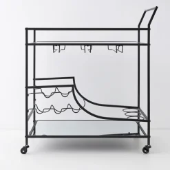 Outlet GigiandTom Double Decker Bar Cart Black