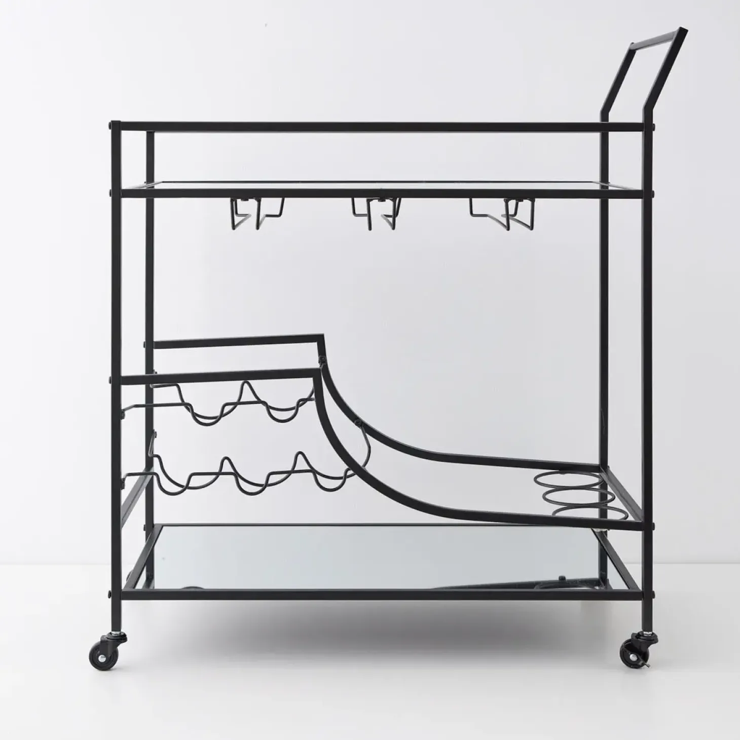 Outlet GigiandTom Double Decker Bar Cart Black