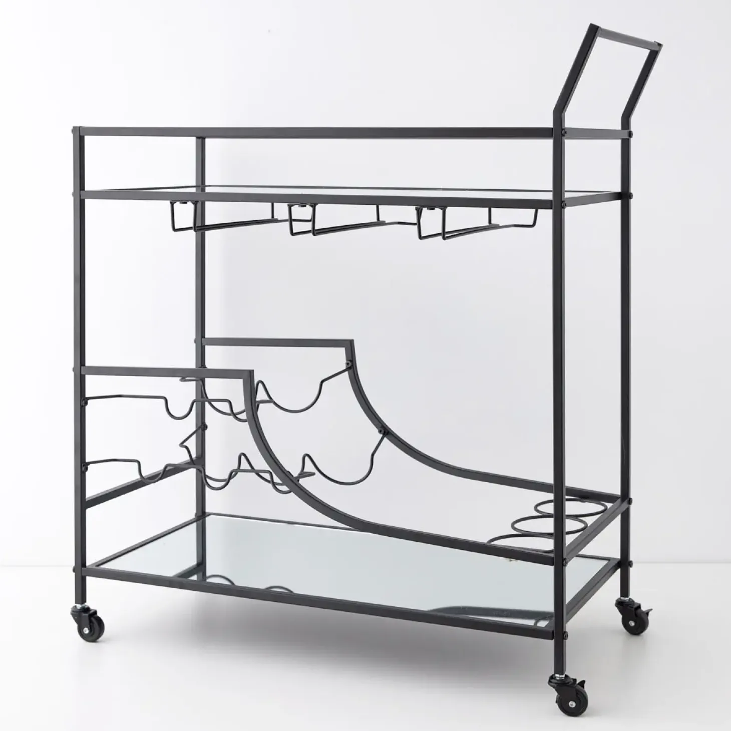 Outlet GigiandTom Double Decker Bar Cart Black