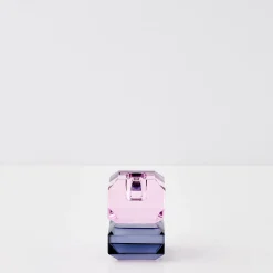 Best GigiandTom Edgy Crystal Taper Candle Holder Smoke Pink