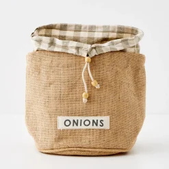 Store GigiandTom Farmstead Cotton/Jute Onion Bag