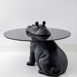 Store GigiandTom Hippo Glass Coffee Table Black