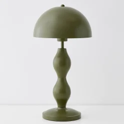 Fashion GigiandTom Hourglass Metal Table Lamp Olive