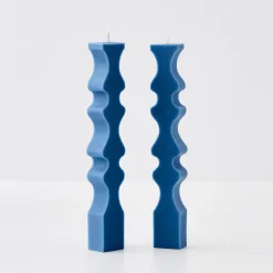 Sale GigiandTom Inset Taper Candle Navy 2 Pack