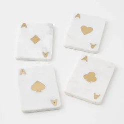 Store GigiandTom Lady Luck Marble Coaster Set