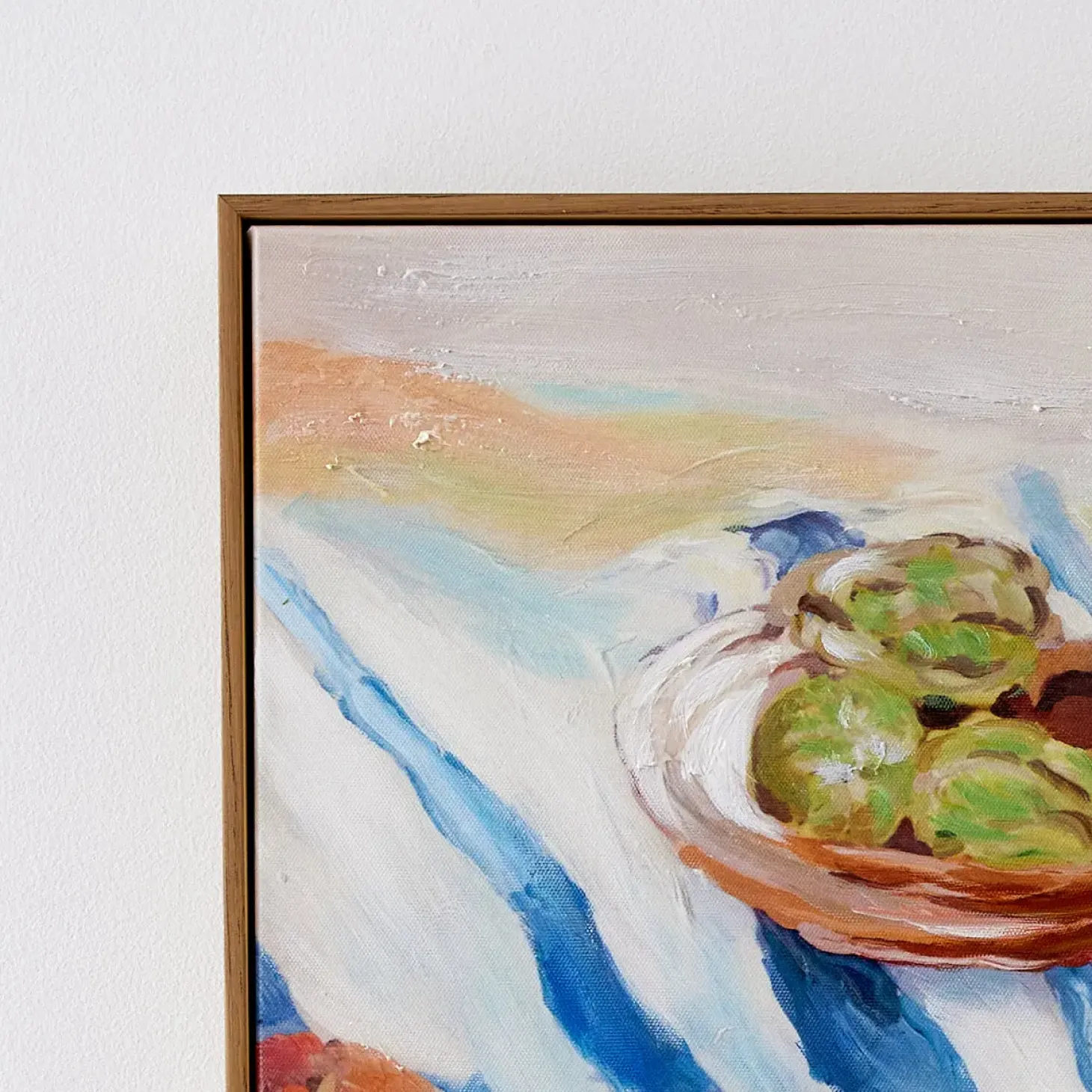 Online GigiandTom Lemon Picnic Framed Canvas Oil Painting