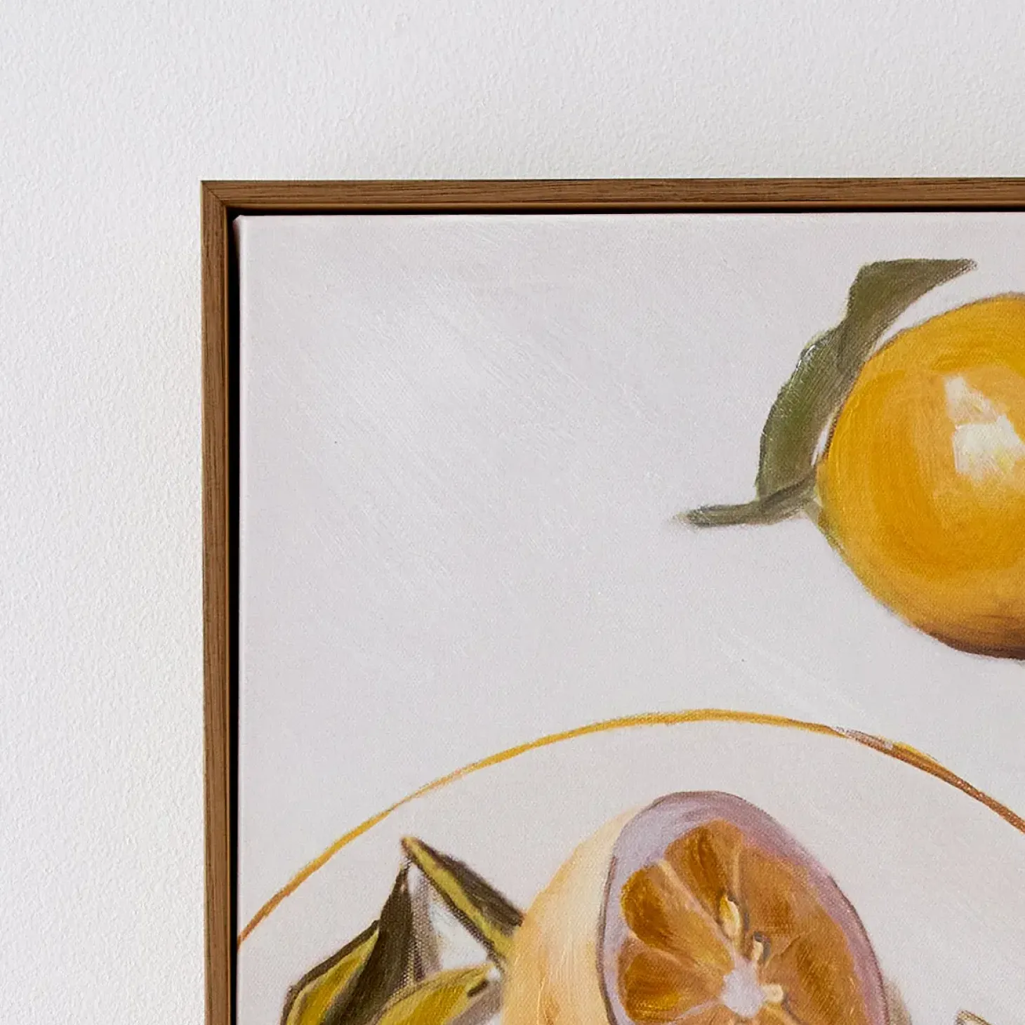 Discount GigiandTom Lemon Slices Framed Canvas Oil Painting