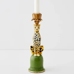 Cheap GigiandTom Leon Leopard Resin Candle Holder
