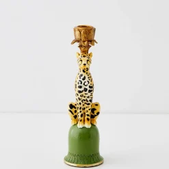 Cheap GigiandTom Leon Leopard Resin Candle Holder