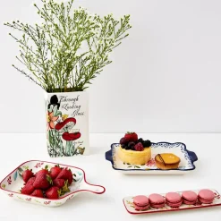 Clearance GigiandTom Looking Glass Ceramic Book Vase White