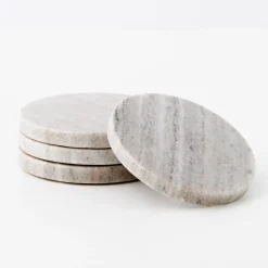 Online GigiandTom Marble Coasters 4 Pack Beige