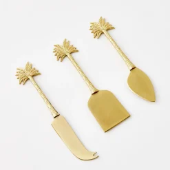 Sale GigiandTom Miami Brass Cheese Knife Set