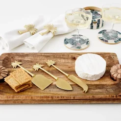 Hot GigiandTom Miami Metal Napkin Rings Gold