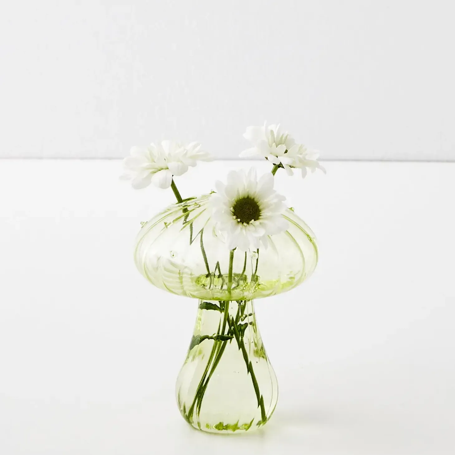 Best GigiandTom Mushroom Coloured Glass Vase Green