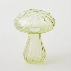 Best GigiandTom Mushroom Coloured Glass Vase Green