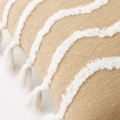 Outlet GigiandTom Newport Cotton Cushion With Insert Natural/White