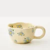 Store GigiandTom Painted Daisy Ceramic Mug Blue