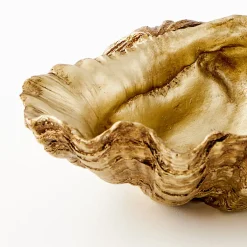 Shop GigiandTom Resin Clam Sculpture Small Gold