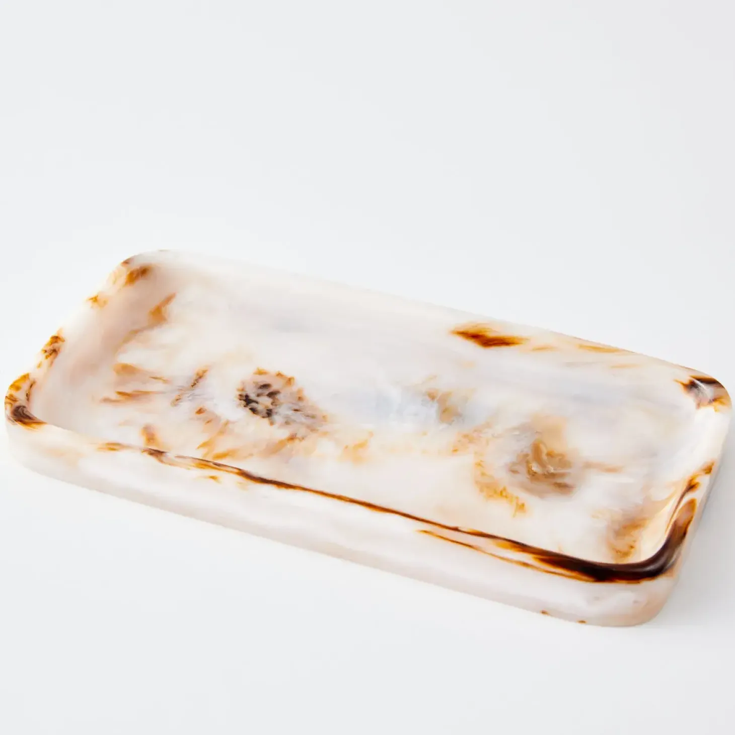 Online GigiandTom Resin Decorative Tray Tortoiseshell