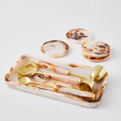 Online GigiandTom Resin Decorative Tray Tortoiseshell