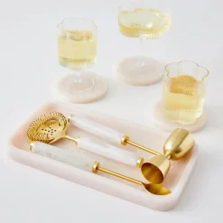 New GigiandTom Ribbed Flower Champagne Glass