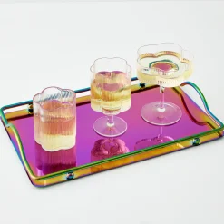 Discount GigiandTom Ribbed Flower Glass Tumbler