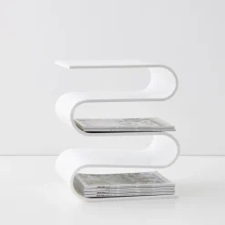 Discount GigiandTom S Bend Acrylic Side Table White