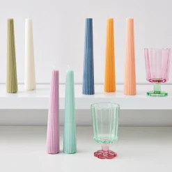 Hot GigiandTom Soy Taper Candle Moss