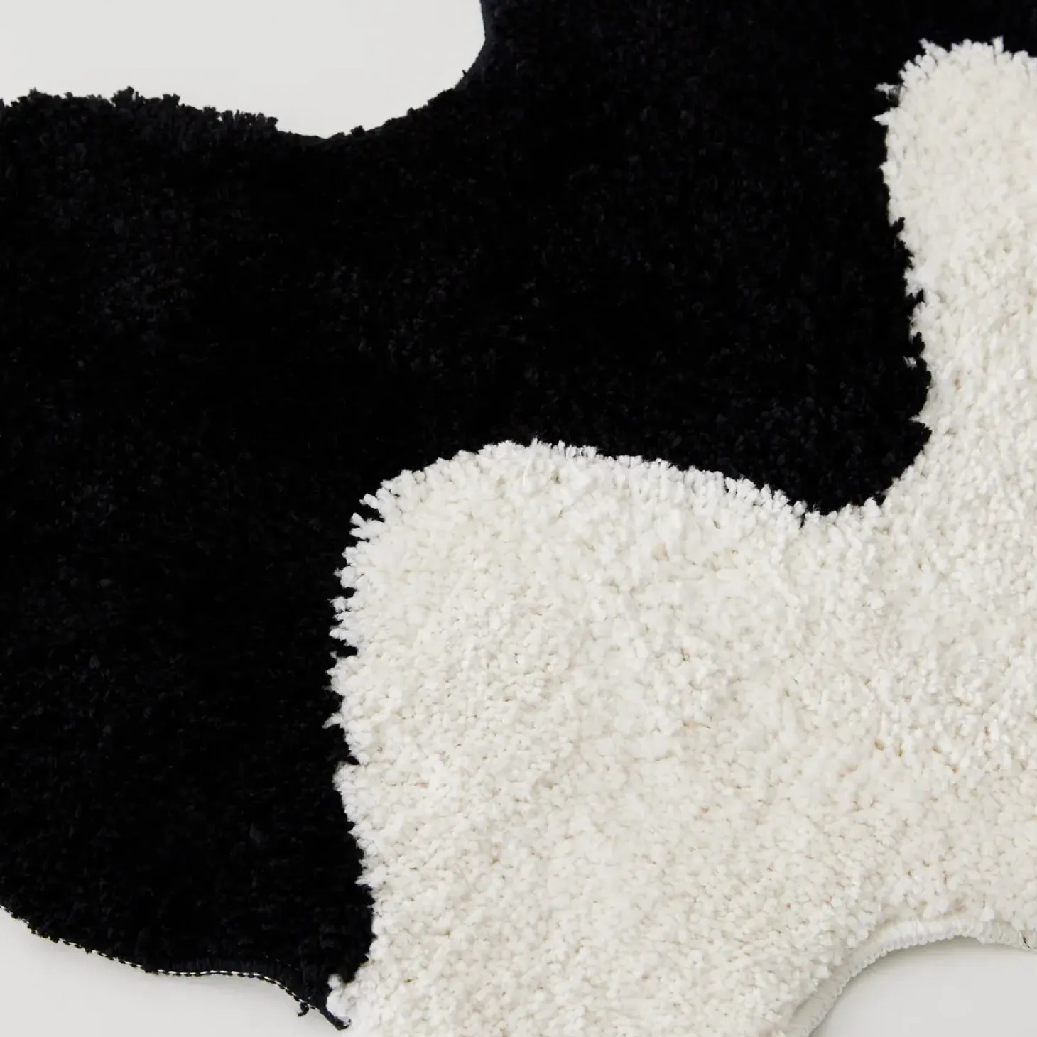 Fashion GigiandTom Squiggle Floor Runner Black/Cream