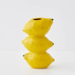 Outlet GigiandTom Stacked Lemon Ceramic Vase