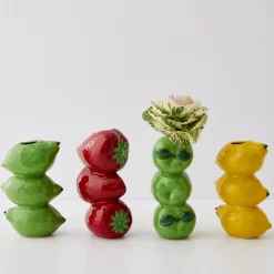 Flash Sale GigiandTom Stacked Lime Ceramic Vase