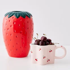 Best Sale GigiandTom Strawberry Glazed Ceramic Vase